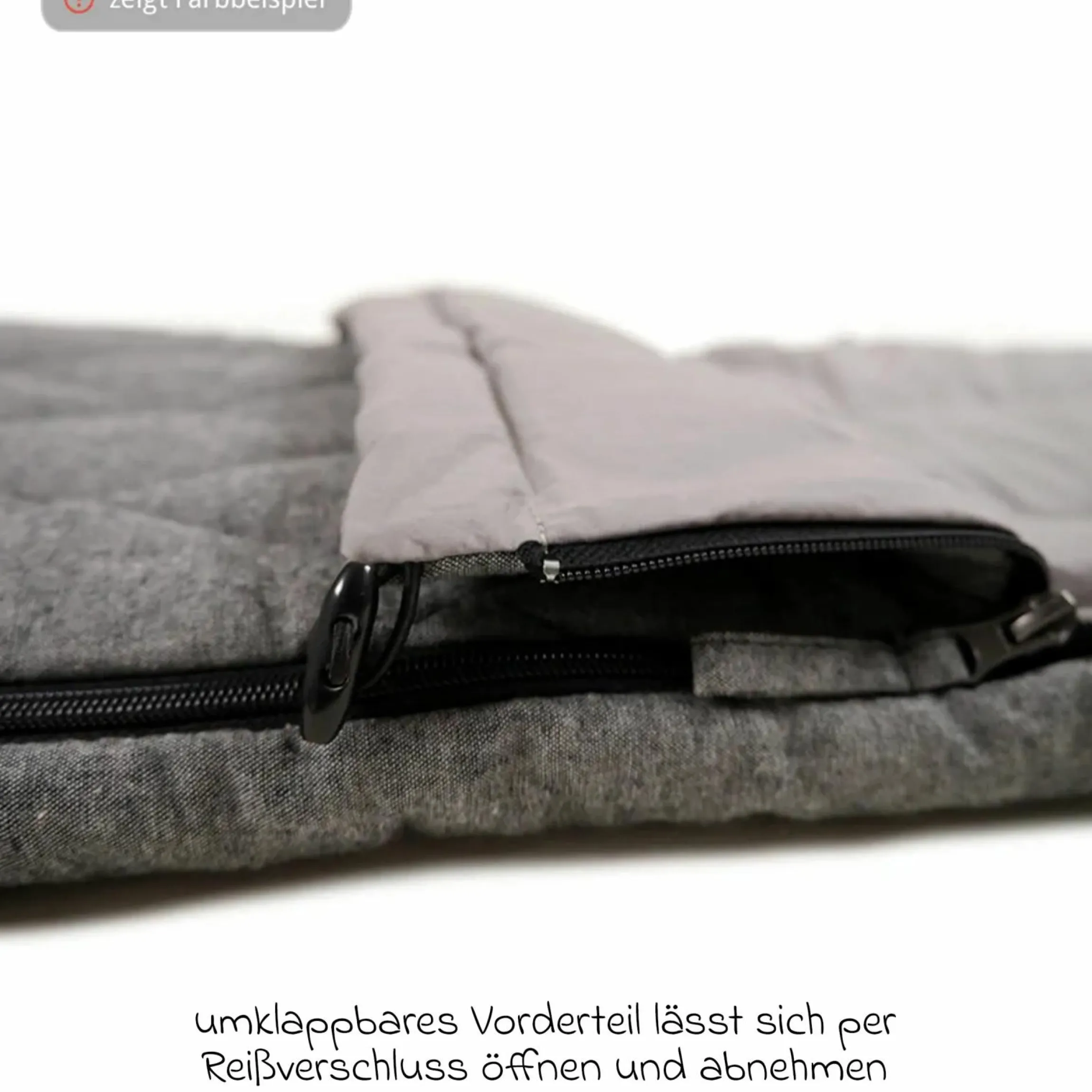 Sommer-Fußsack Nikko - Light Grey Melange