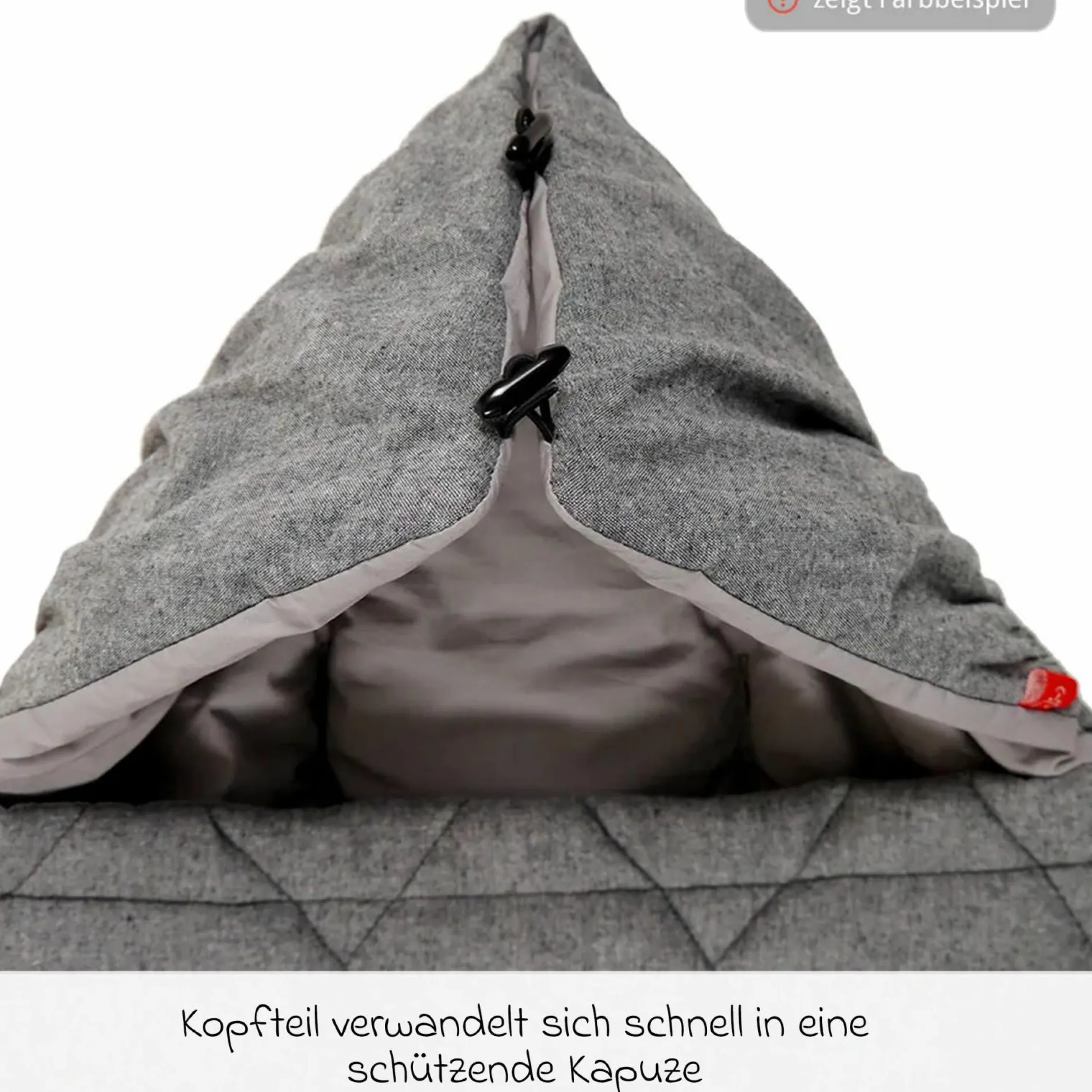 Sommer-Fußsack Nikko - Light Grey Melange