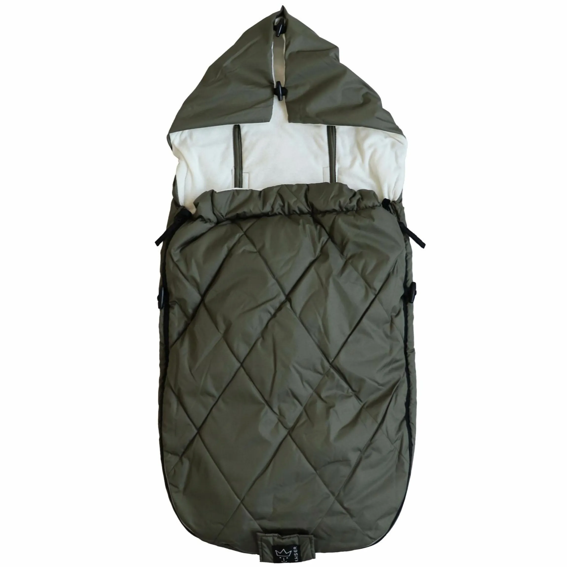 Sommerfußsack Rainy universal passend für alle Gurtsysteme für Kinderwagen, Buggy & Fahrradanhänger - Kaki