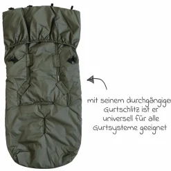 Sommerfußsack Rainy universal passend für alle Gurtsysteme für Kinderwagen, Buggy & Fahrradanhänger - Kaki