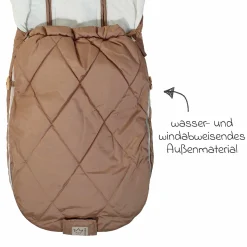 Sommerfußsack Rainy universal passend für alle Gurtsysteme für Kinderwagen, Buggy & Fahrradanhänger - Sand