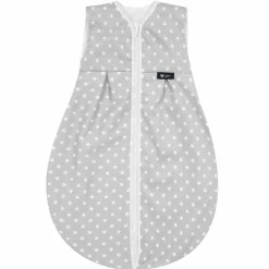 Sommer-Kugelschlafsack Molton Light - Stars Silber - Gr. 70 cm