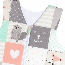 Sommerschlafsack - Memory Grau Bunt - Gr. 70 cm