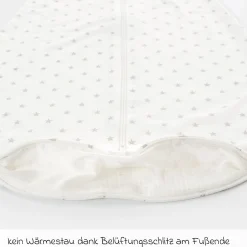 Sommerschlafsack Liebmich - Sternchen - Grau - Gr. 60