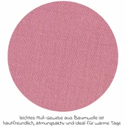 Sommer-Schlafsack mit Füßen Musselin / Sleep-Overall Light Mull + GRATIS Halstuch - Fox Glove - Gr. 70 cm