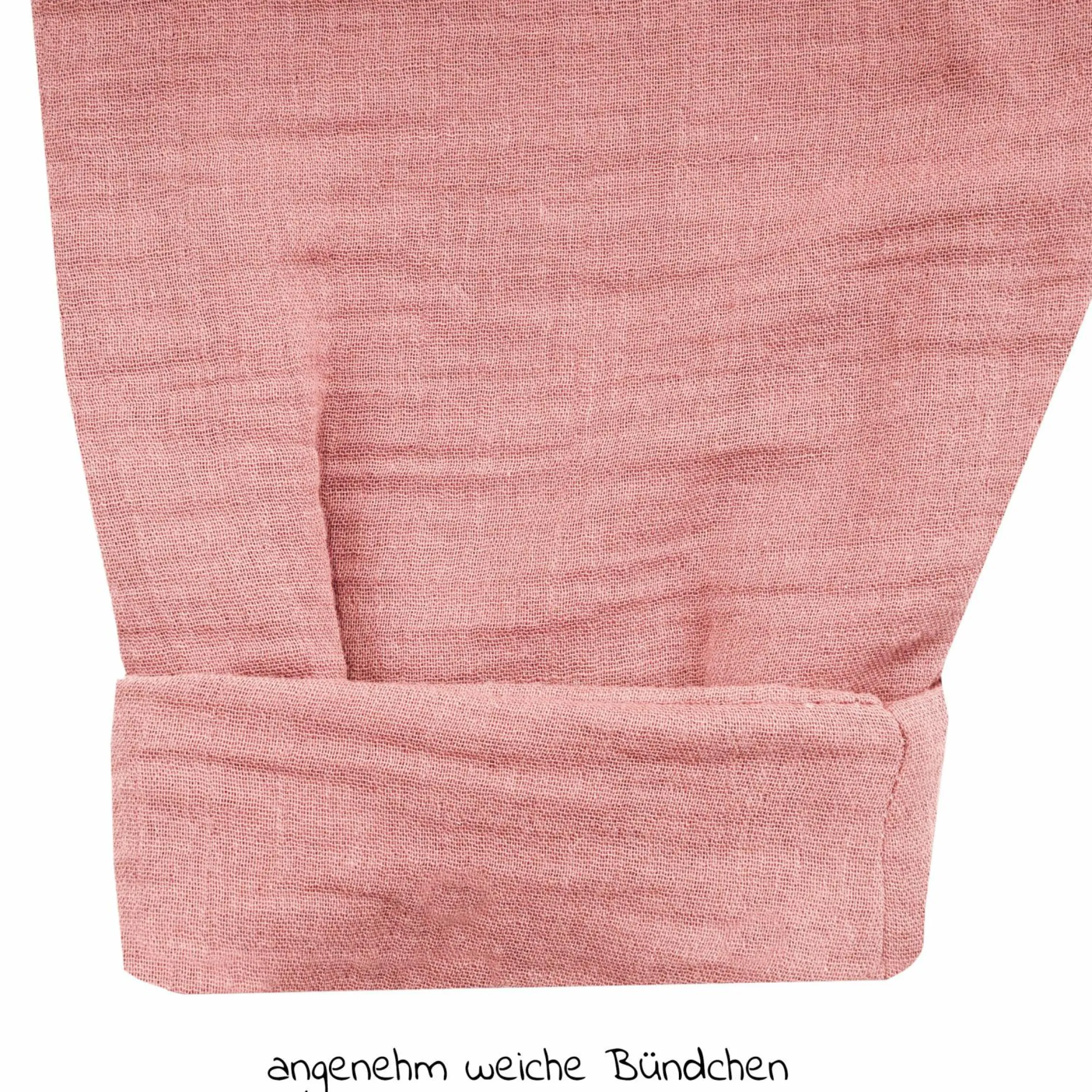 Sommerschlafsack mit Füßen / Jumper Musselin - Dusty Rose - Gr. 92