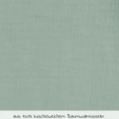 Sommerschlafsack mit Füßen / Jumper Musselin - Grün - Gr. 104