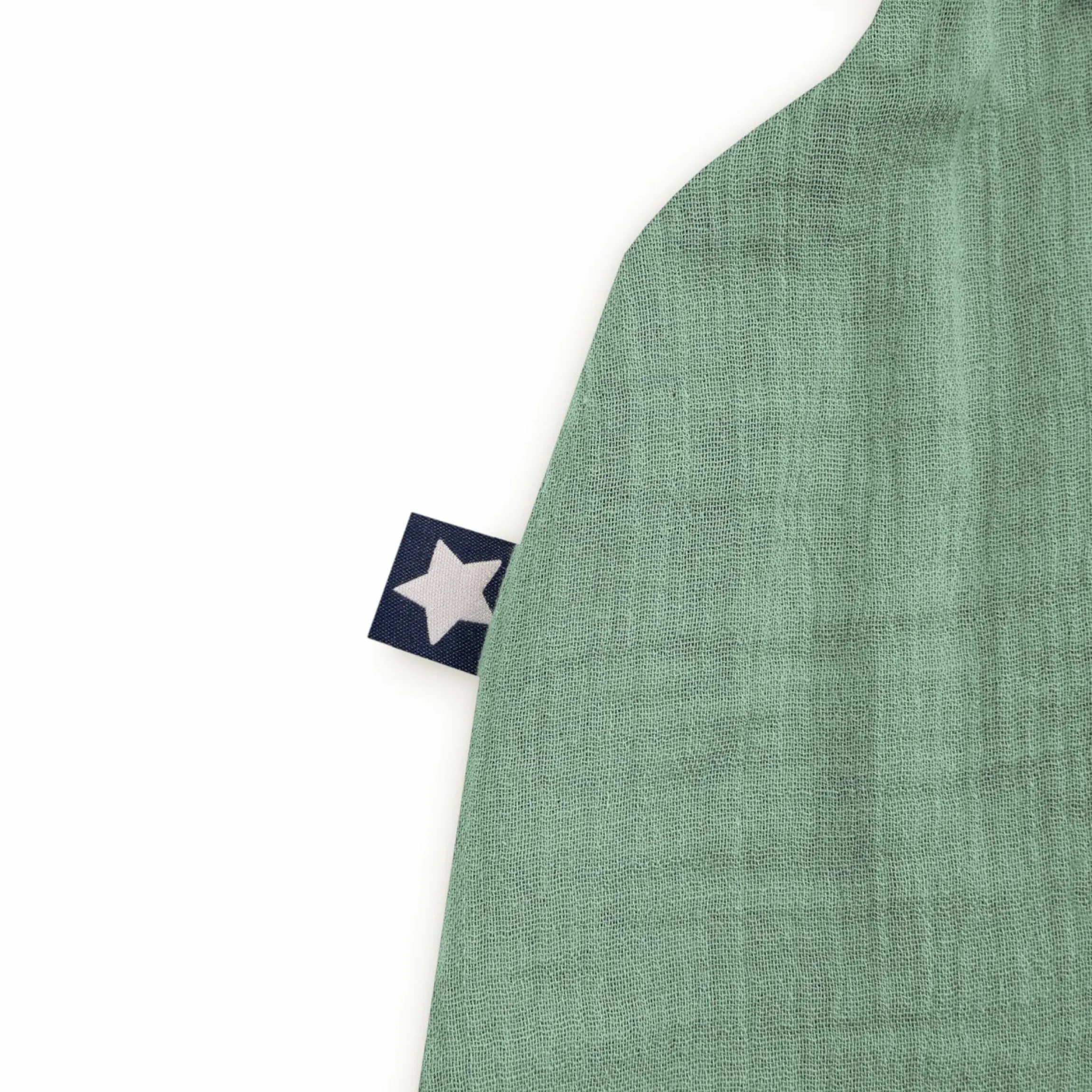 Sommerschlafsack mit Füßen / Jumper Musselin - Grün - Gr. 104