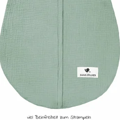 Sommerschlafsack Musselin - Grün - Gr. 50