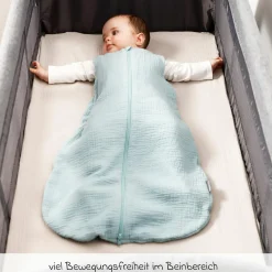 Sommer-Schlafsack Musselin / Mull - Mint - Gr. 60 cm