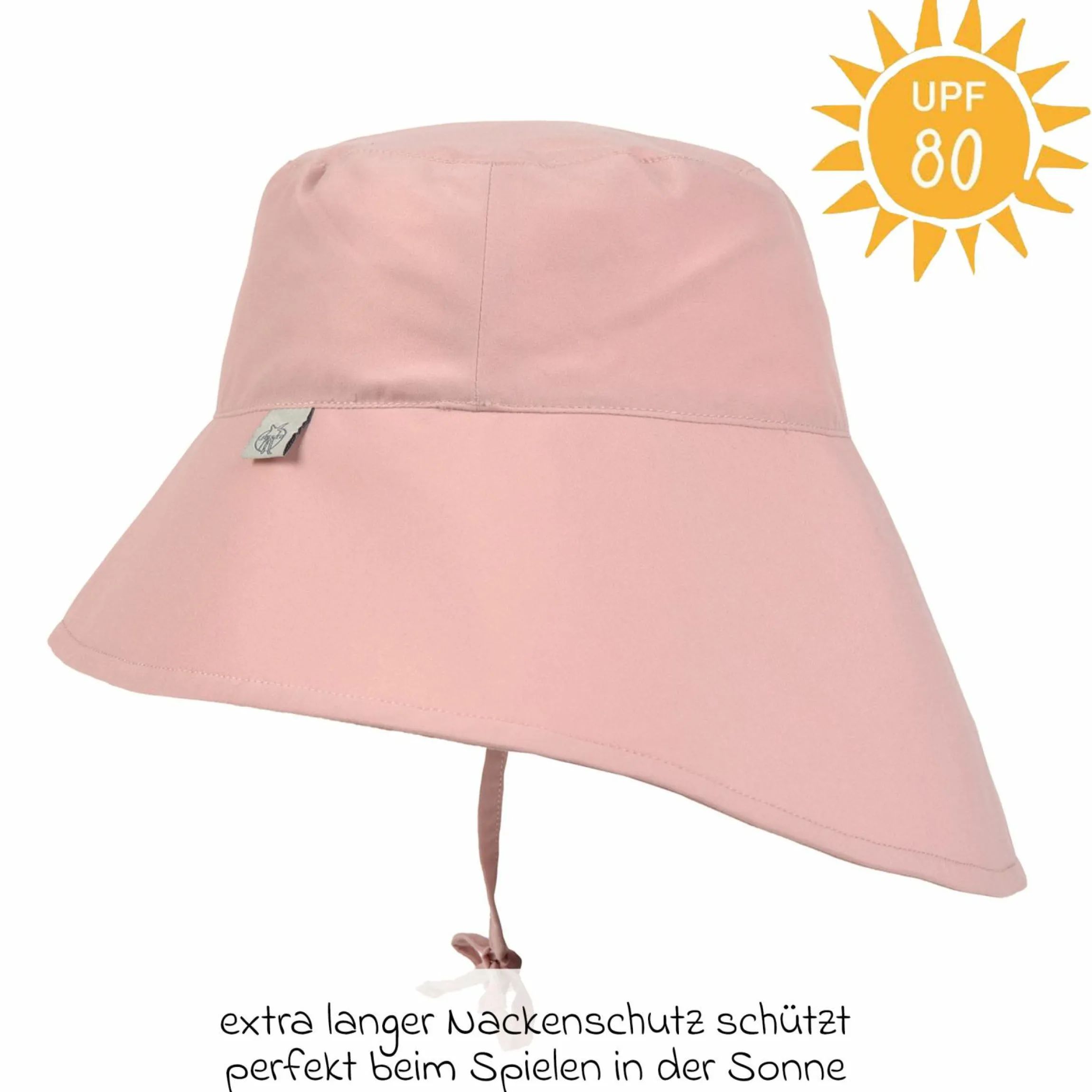Sonnen-Hut mit Nackenschutz LSF Sun Protection Long Neck Hat - Peach - Gr. 50/51