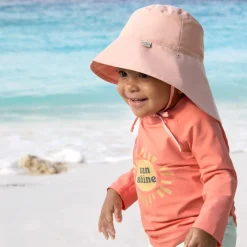 Sonnen-Hut mit Nackenschutz LSF Sun Protection Long Neck Hat - Peach - Gr. 50/51