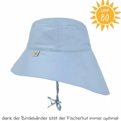Sonnen-Hut mit Nackenschutz LSF Sun Protection Long Neck Hat - Sky Blue - Gr. 50/51