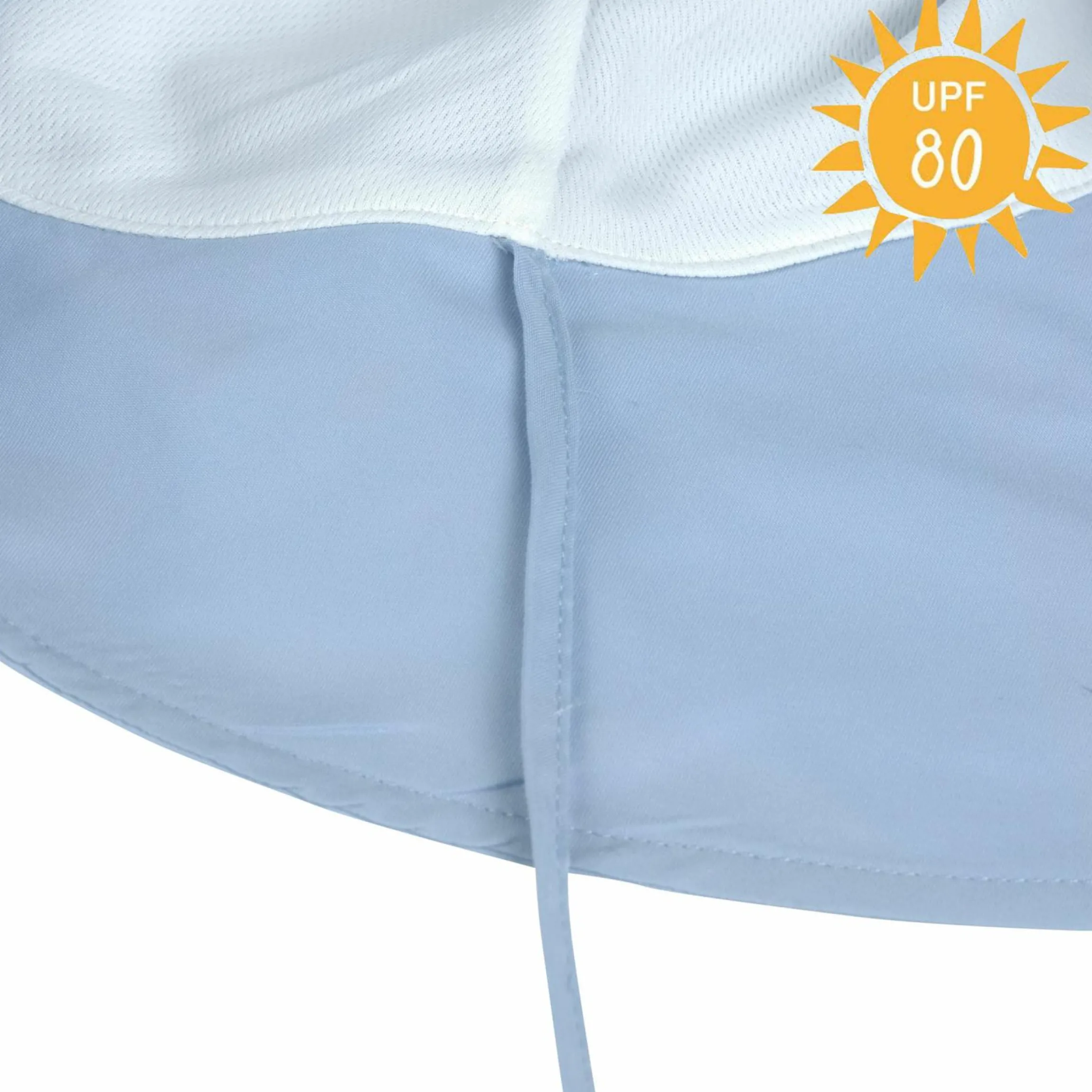 Sonnen-Hut mit Nackenschutz LSF Sun Protection Long Neck Hat - Sky Blue - Gr. 50/51