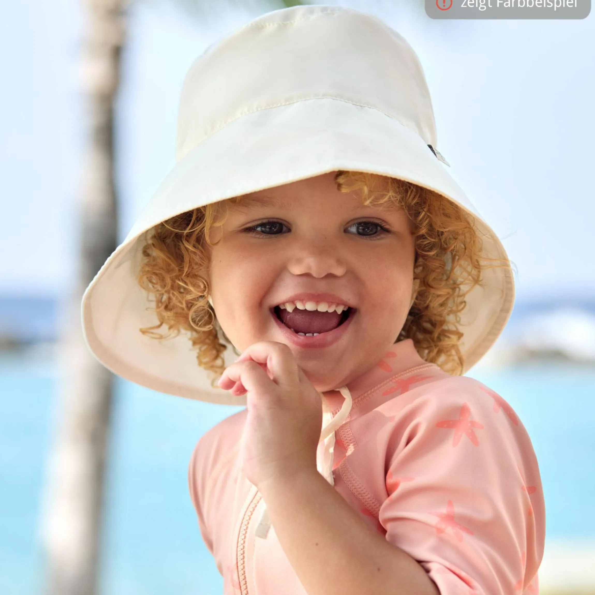 Sonnen-Hut mit Nackenschutz LSF Sun Protection Long Neck Hat - Sky Blue - Gr. 50/51