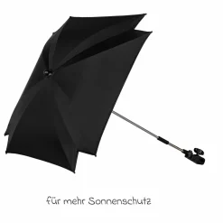 Sonnenschirm für Kinderwagen Claro und Vero - Schwarz - Kollektion 2025