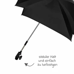 Sonnenschirm für Kinderwagen Claro und Vero - Schwarz - Kollektion 2025