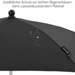 Sonnenschirm für Maxi-Cosi Kinderwagen - Black - Kollektion 2025