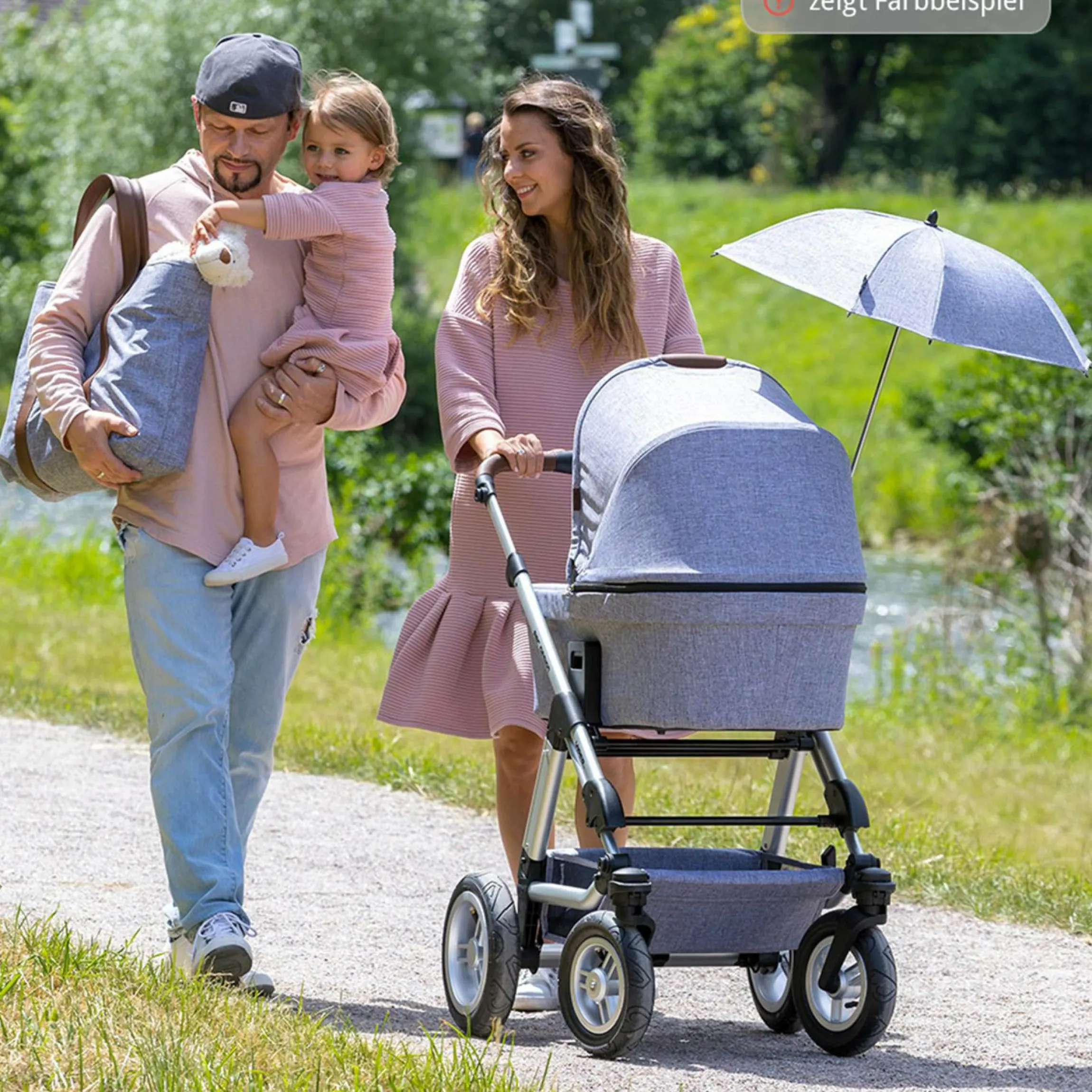 Sonnenschirm Sunny für Kinderwagen & Buggy - Classic Edition - Ink