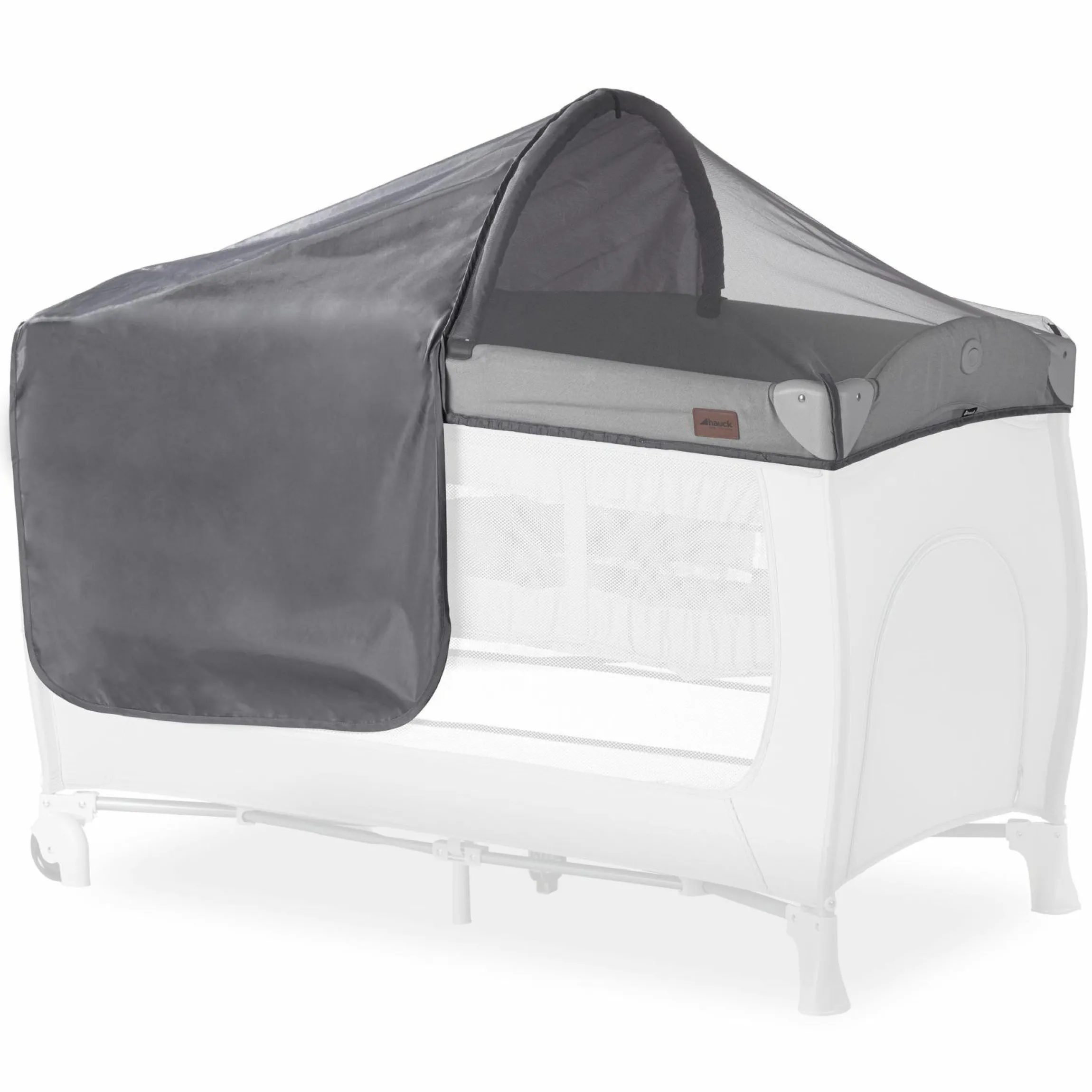 Sonnenschutz, Abdunklung & Moskitonetz für Reisebetten - 3in1 Travel Bed Canopy - Grey