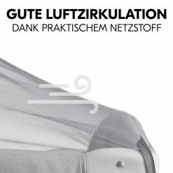 Sonnenschutz, Abdunklung & Moskitonetz für Reisebetten - 3in1 Travel Bed Canopy - Grey