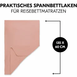Spannbettlaken für Reisebetten & Matratzen mit 60 x 120 cm - Cork