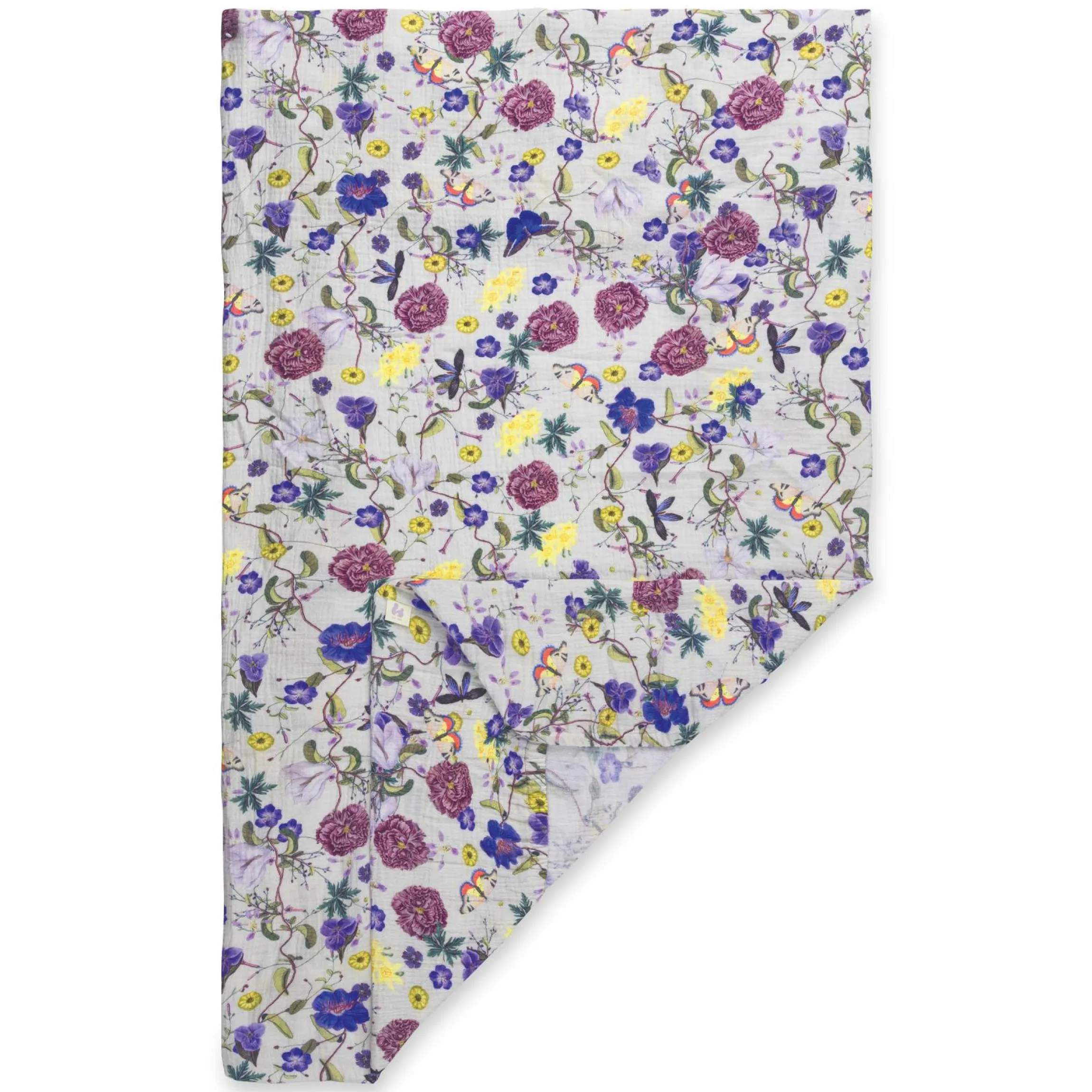 Spannbettlaken für Reisebetten & Matratzen mit 60 x 120 cm - Floral Beige