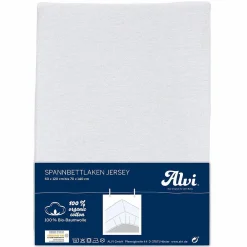 Spannbetttuch aus Bio-Baumwolle für Kinderbett 60 x 120 / 70 x 140 cm - Weiß