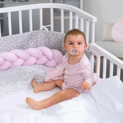 Spannbetttuch aus Jersey Organic Cotton für Kinderbettumbausatz Matratzen - Weiß - Kollektion 2024