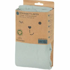 Spannbetttuch aus Organic Baumwolle 60 x 120 cm / 70 x 140 cm - Lil Planet - Frosty Green