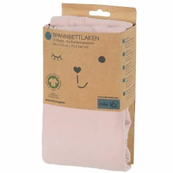 Spannbetttuch aus Organic Baumwolle 60 x 120 cm / 70 x 140 cm - Lil Planet - Rosa Mauve