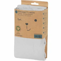 Spannbetttuch aus Organic Baumwolle 60 x 120 cm / 70 x 140 cm - Lil Planet - Silbergrau