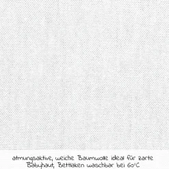 Spannbetttuch Deluxe aus Jersey für Beistellbett Original 43 x 81 cm - Weiß - Kollektion 2024