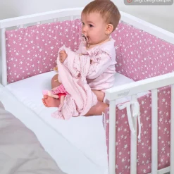 Spannbetttuch Deluxe aus Jersey für Beistellbett Maxi, Midi, Boxspring,Comfort, Comfort Plus 89 x 50 cm - Weiß - Kollektion 2024