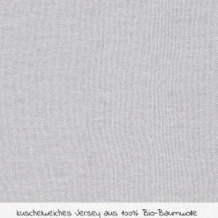 Spannbetttuch 2er Pack aus Bio-Baumwolle für Kinderbett 60 x 120 / 70 x 140 cm - Silbergrau