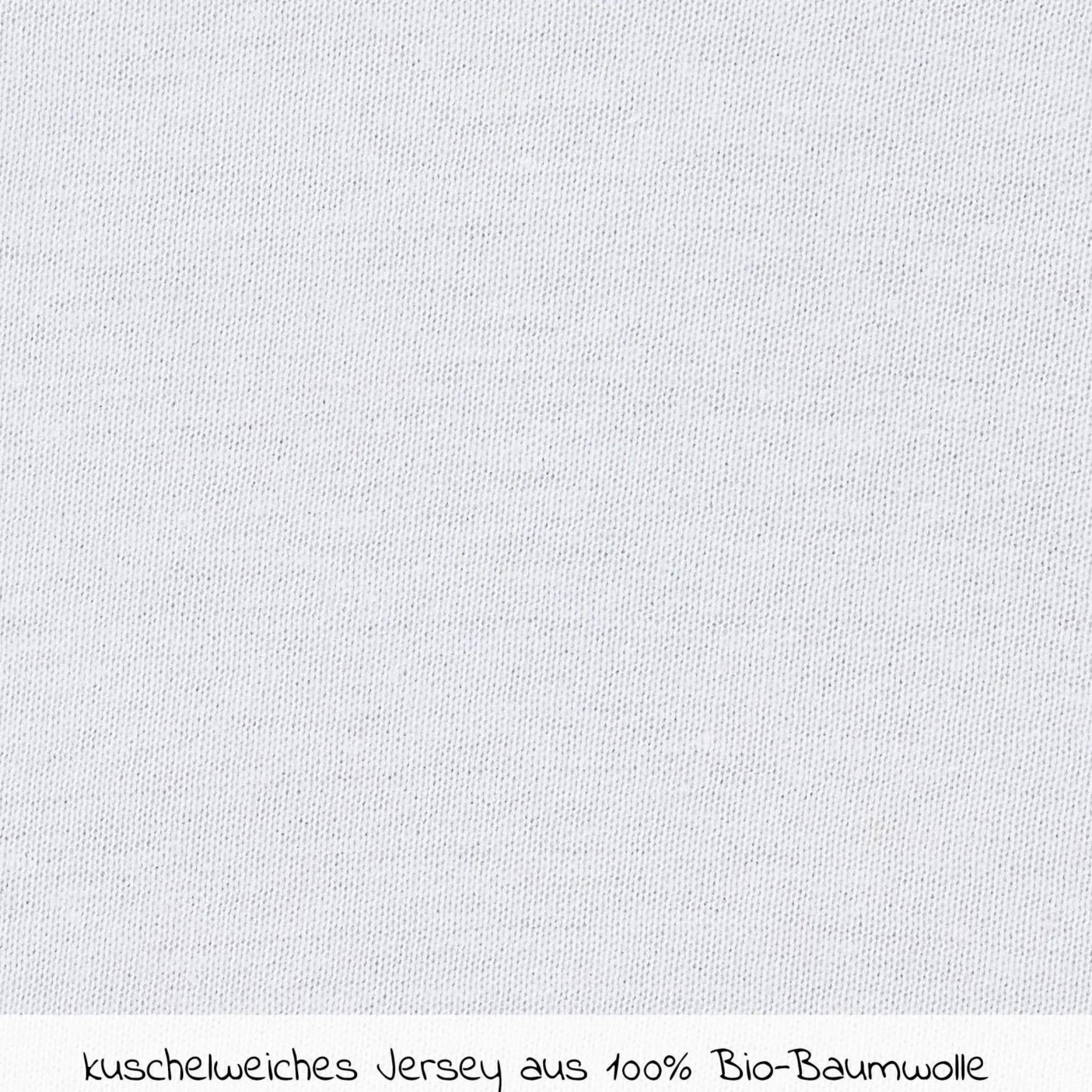 Spannbetttuch 2er Pack aus Bio-Baumwolle für kleine Matratzen 40 x 90 cm - Weiß