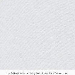 Spannbetttuch 2er Pack aus Bio-Baumwolle für Kinderbett 60 x 120 / 70 x 140 cm - Weiß