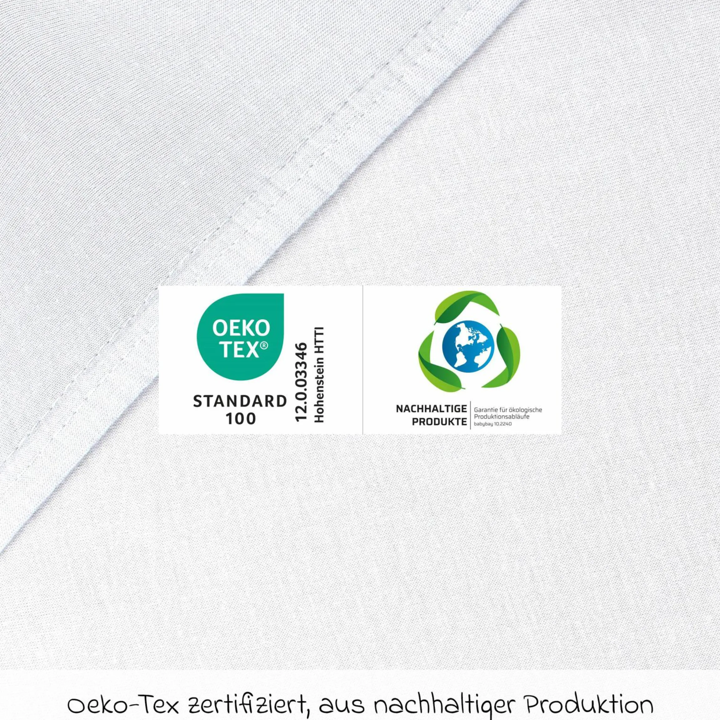 Spannbetttuch 2er Pack Deluxe aus Jersey für Beistellbett Maxi, Midi, Boxspring, Comfort, Comfort Plus 89 x 50 cm - Weiß - Kollektion 2024
