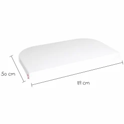Spannbetttuch 2er Pack Deluxe aus Jersey für Beistellbett Original 89 x 50 cm - Weiß - Kollektion 2024
