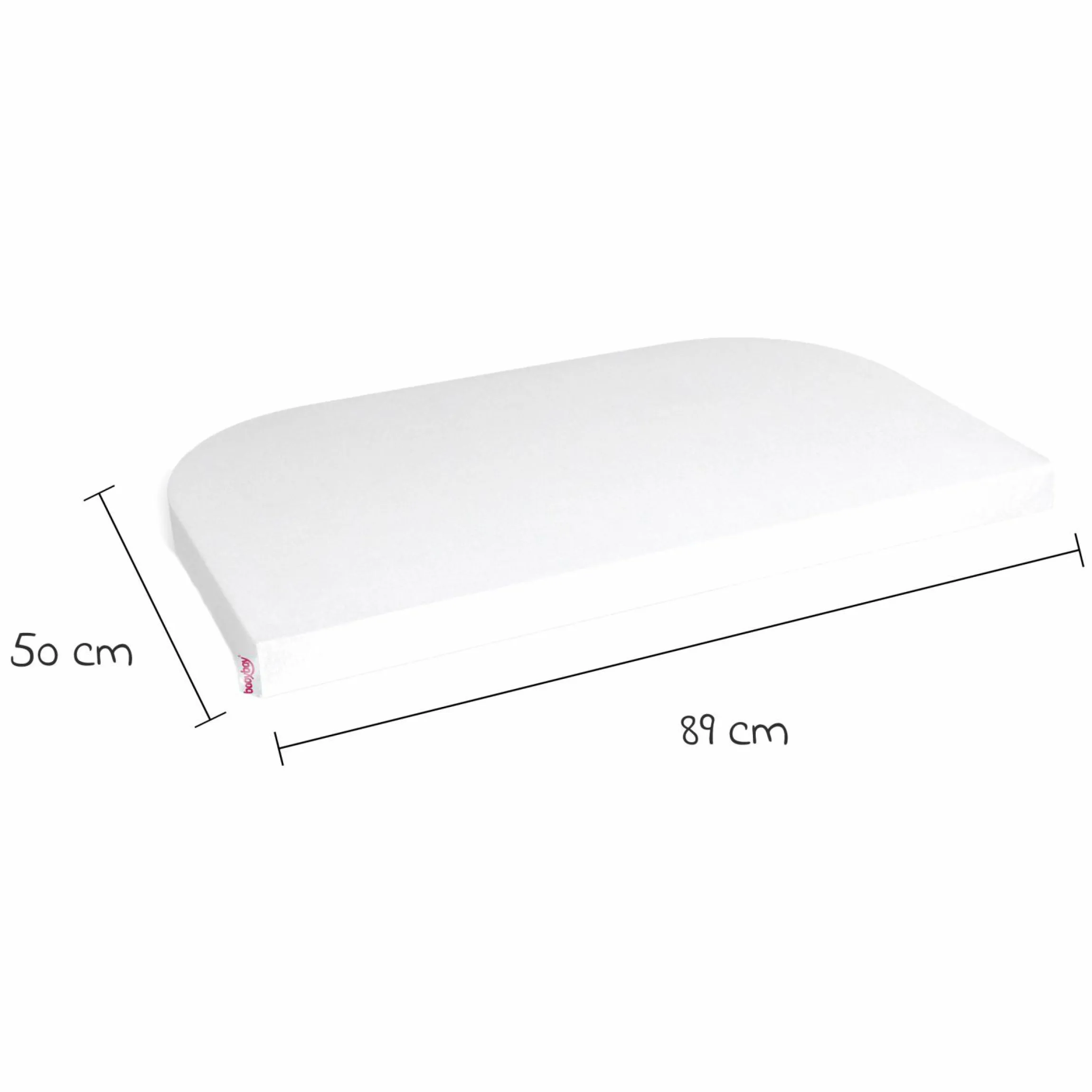 Spannbetttuch 2er Pack Deluxe aus Jersey für Beistellbett Original 89 x 50 cm - Weiß - Kollektion 2024