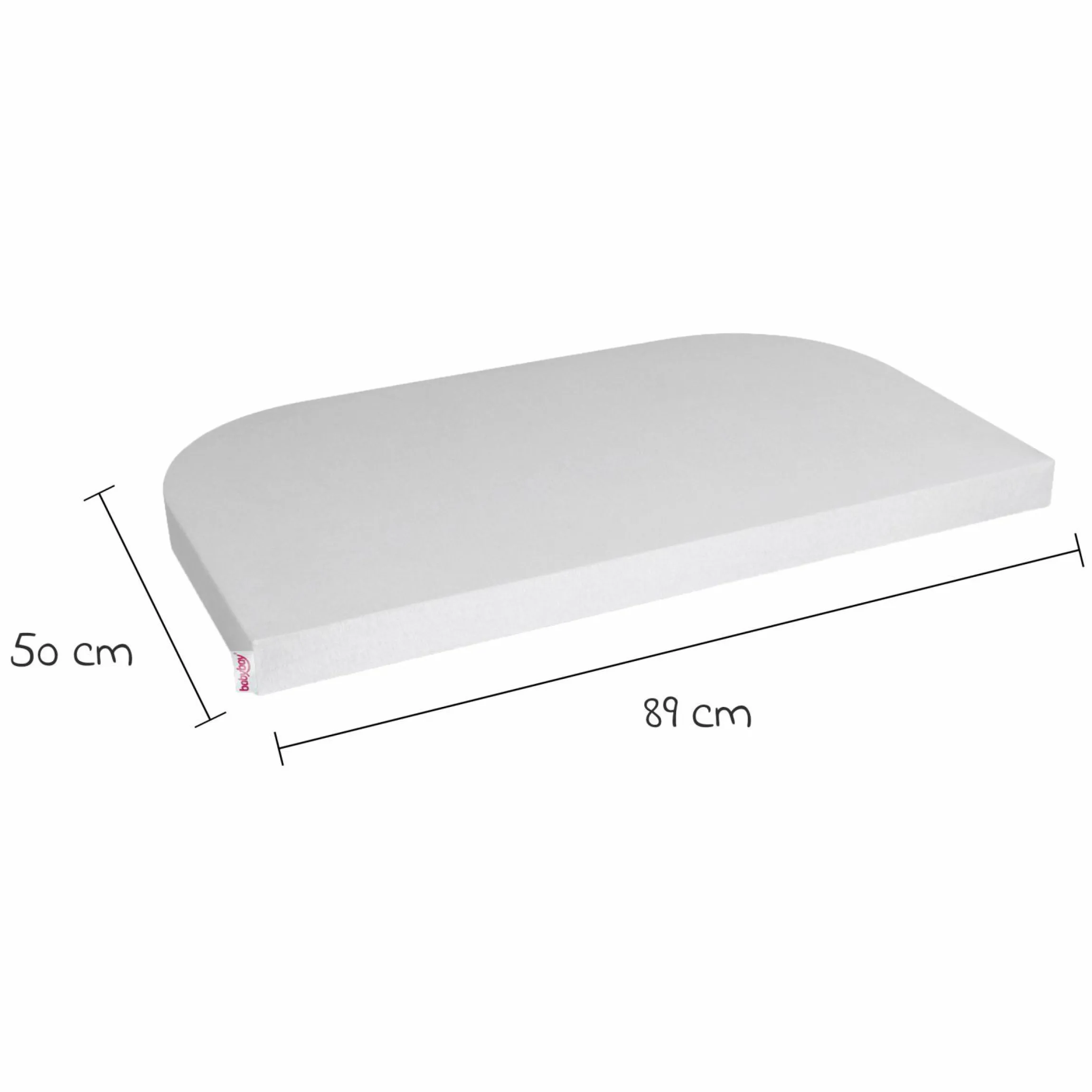 Spannbetttuch 2er Pack Deluxe aus Jersey für Beistellbett Maxi, Midi, Boxspring, Comfort, Comfort Plus 89 x 50 cm - Zartgrau - Kollektion 2024