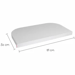 Spannbetttuch 2er Pack Deluxe aus Jersey für Beistellbett Original 89 x 50 cm - Zartgrau - Kollektion 2024