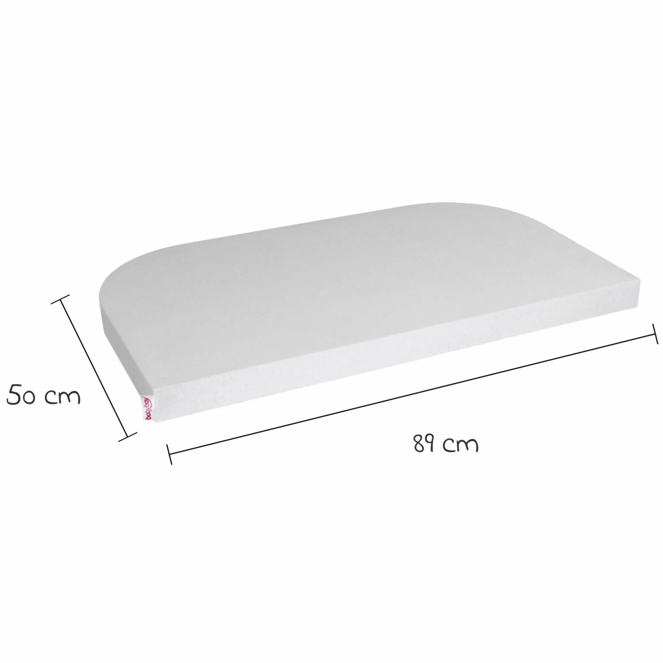 Spannbetttuch 2er Pack Deluxe aus Jersey für Beistellbett Original 89 x 50 cm - Zartgrau - Kollektion 2024