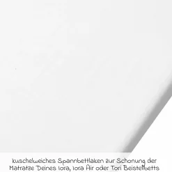 Spannbetttuch 2er Pack für Beistellbett für Iora / Iora Air / Tori - White - Kollektion 2025