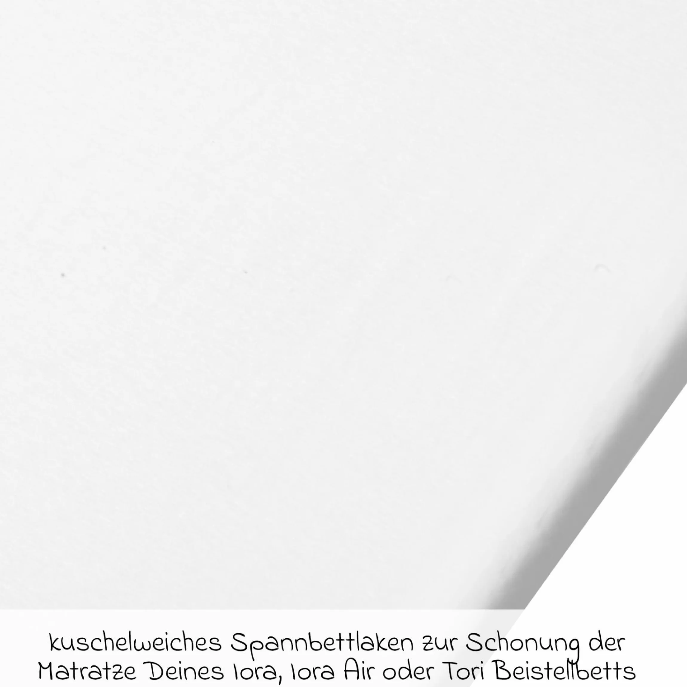 Spannbetttuch 2er Pack für Beistellbett für Iora / Iora Air / Tori - White - Kollektion 2025