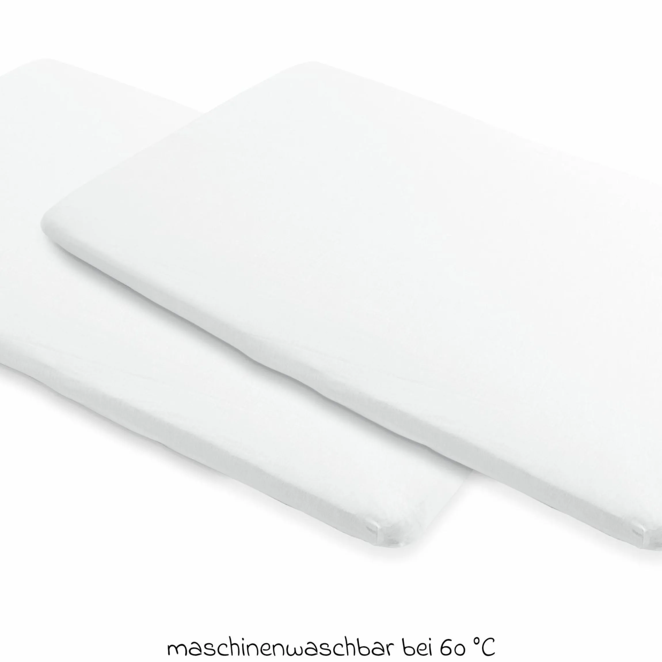 Spannbetttuch 2er Pack für Reisebett Iris 2 - White - Kollektion 2025