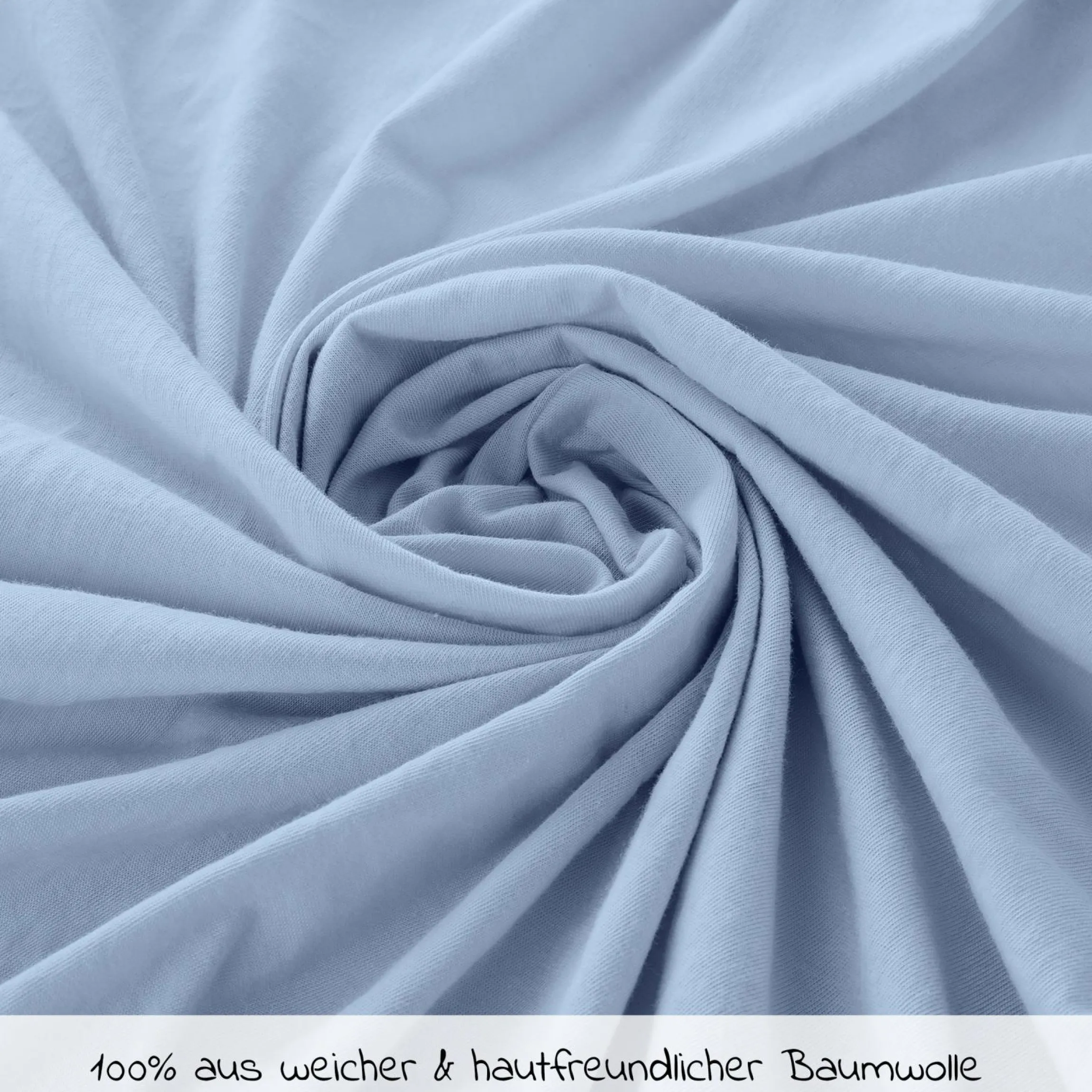 Spannbetttuch 2er Pack für kleine Matratzen 40 x 90 cm - Hellblau