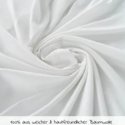 Spannbetttuch 2er Pack für kleine Matratzen 40 x 90 cm - Weiß