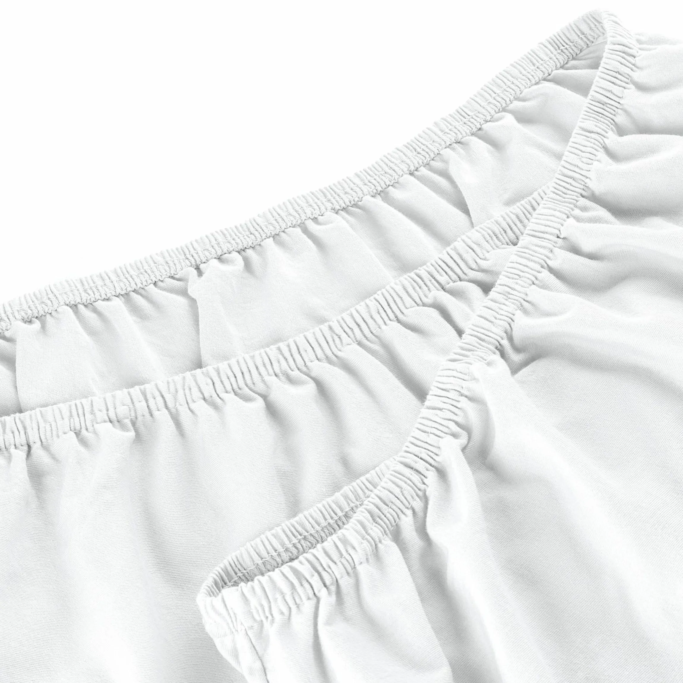 Spannbetttuch 2er Pack für kleine Matratzen 40 x 90 cm - Weiß