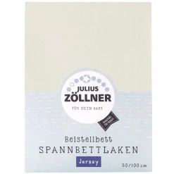 Spannbetttuch für Beistellbett 50 x 100 cm - Ecru